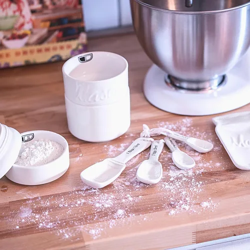 Miniatura 6 de Farmhouse - Juego de recipientes para la cocina, soporte para utensilios de cocina de cerámica, soporte para cucharas, bonito tarro de galletas