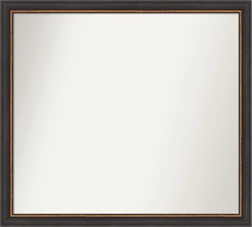 Miniatura 62 de Amanti Art Espejo de baño negro para sobre el fregadero, 23 x 23 pulgadas, espejo cuadrado negro Ashton, marco de madera tradicional mediano, se