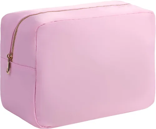 Miniatura 27 de Bolsa de maquillaje de viaje cosmética bolsa de maquillaje de aseo Orgnizer para mujeres, Sacos transparentes de color rosa intenso, Internacional