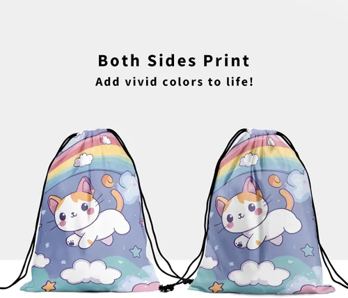 Miniatura 59 de Bolsa de agarre de gimnasia de piel de animal, bolsa de gimnasia con cordón ajustable, bolsa de cuerda para fauna silvestre, Mariposas Galaxy