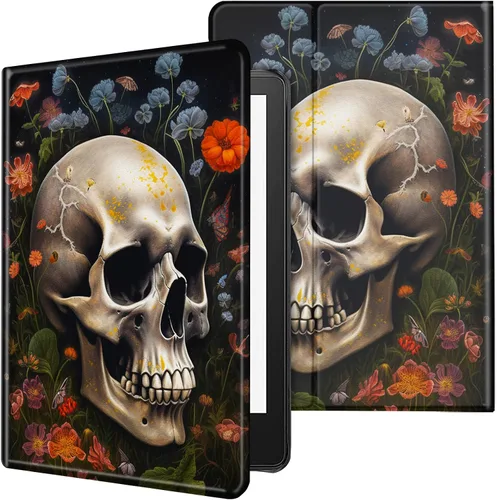 Miniatura 66 de Funda para tablet Kindle Fire 7 2019/2017 lanzamiento 9ª/7ª generación 7 pulgadas, ligera, protectora de piel sintética, cubierta inteligente