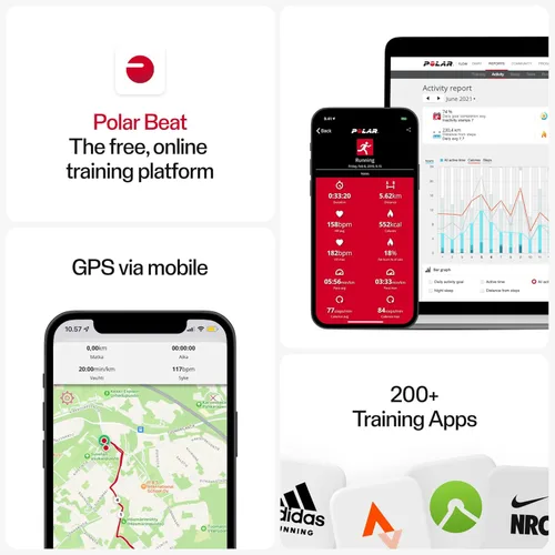 Miniatura 6 de Polar H10 - Correa de pecho para monitor de frecuencia cardíaca, ANT + Bluetooth, sensor HR impermeable para hombres y mujeres Negro