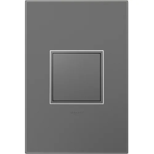 Miniatura 8 de Legrand adorne ARPTR151GG2WP - Toma de corriente emergente de 1 banda de 15 amperios en grafito con placa de pared a juego, ARPTR151GG2WP