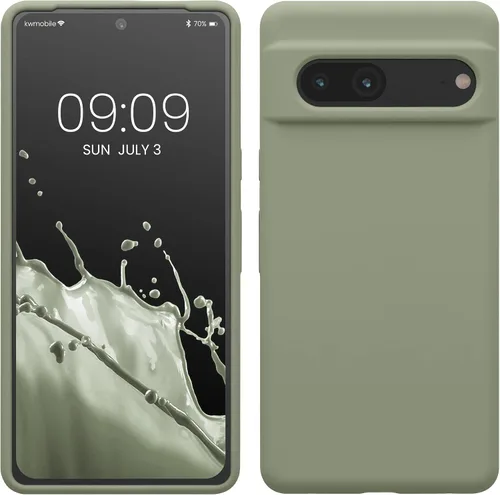 Miniatura 72 de kwmobile Funda compatible con Google Pixel 7 - Funda de silicona TPU con acabado suave - Piedra antigua
