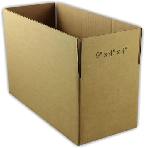 Miniatura 2 de EcoSwift 50 cajas de embalaje de la cartulina acanalada 9x4x4 que envían por correo los cartones móviles de la caja de envío