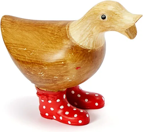Miniatura 9 de Pato con botas, decoraciones de patio, arte de jardín, patos charcos con botas de agua manchadas lindas - Individual - Estatuas de decoración