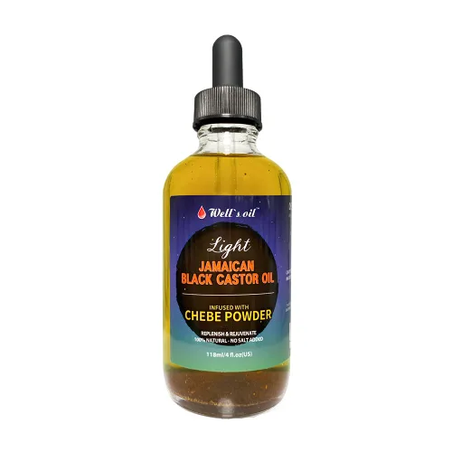 Miniatura 4 de Well's - Aceite de ricino negro jamaicano infundido con polvo Chebe de 2 onzas líquidas, 100% natural, mejora la densidad del cabello, nutre