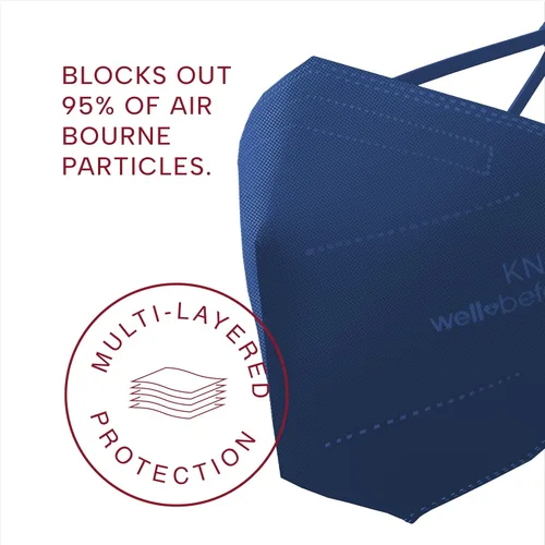 Miniatura 2 de Well Before KN95 - Paquete de 10 mascarillas desechables Mascarilla envuelta individualmente con lazo ajustable para las orejas