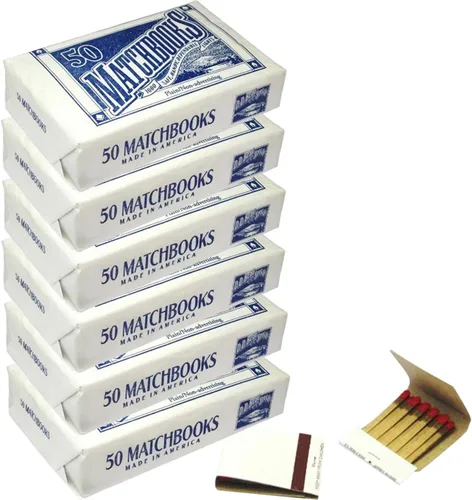 Miniatura 6 de D.D. Bean & Sons 50 Fósforos blancos lisos para bodas cumpleaños al por mayor hechas en América