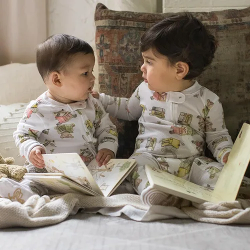 Miniatura 32 de Burt's Bees Baby Pijama para bebé niña, 100% algodón orgánico, pijama de una pieza, overol diagonal con cremallera, ajuste cómodo