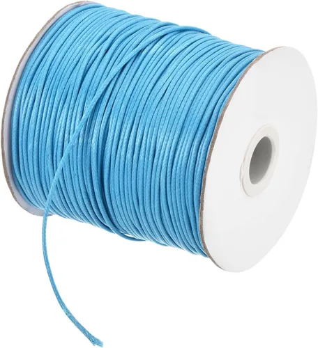 Miniatura 13 de MECCANIXITY Cordón encerado de poliéster encerado de 0.031 in, cuerda de cera de 175 yardas para hacer pulseras, collares, cuentas, joyería y Caqui