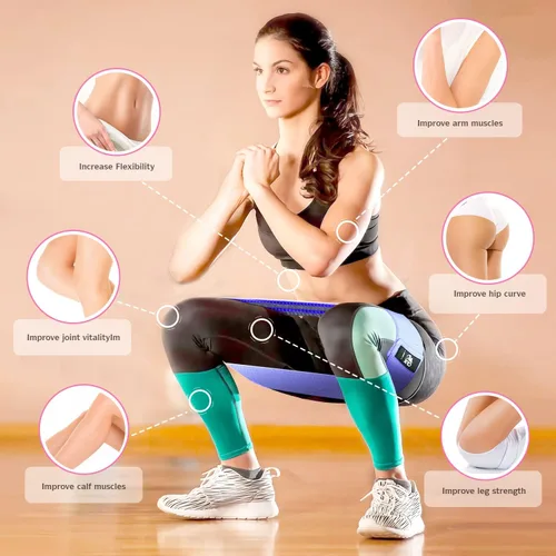 Miniatura 6 de CFX Resistance Bands Set, Exercise Bands with Non-Slip Design for HIPS & Glutes, 3 Levels Workout Bands for Women and Men, Booty Bands for Home