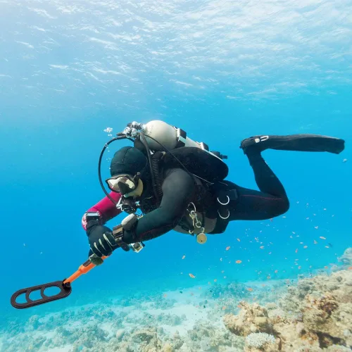 Miniatura 8 de Detector de metales impermeable Buceo Versión plegable Pulso Coil Pulse Scan Detección (negro)