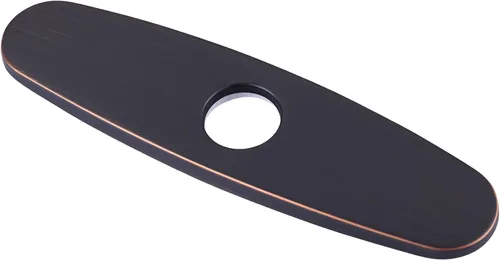 Miniatura 9 de WOWOW Placa de grifo, cubierta de fregadero de cocina, placa de acero inoxidable para 1 o 3 agujeros, baño o cocina, grifo mezclador, 10 pulgadas