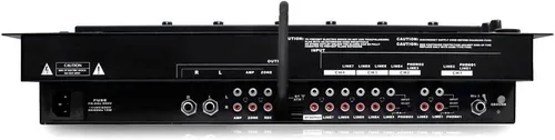 Miniatura 2 de Pyle Mezclador de 6 Canales, Controlador DJ Bluetooth, Mezclador Estéreo, Sistema de Sonido Profesional, Iluminación LED, Mezclador de Audio