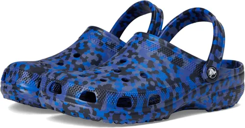 Miniatura 36 de Zuecos Crocs clásicos con diseño de teñido anudado marmoleado para mujer