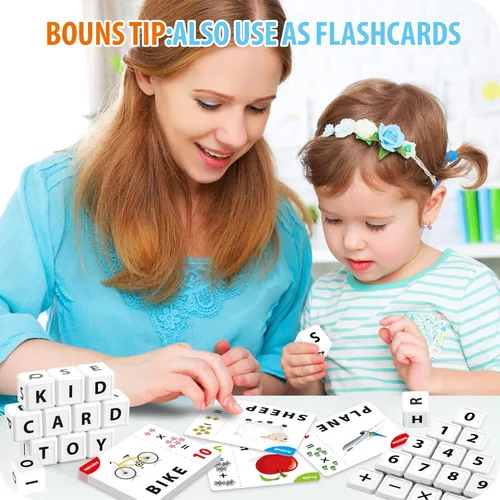 Miniatura 4 de Yolscue Montessori - Juegos de letras a juego, juguetes educativos para niños de 3 a 8 años, juguetes de aprendizaje del alfabeto para niños de 3 a