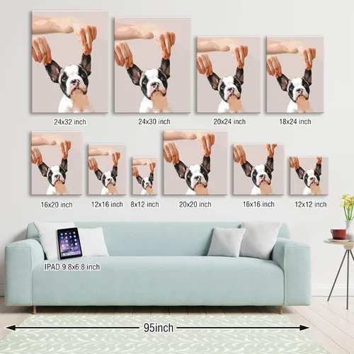 Miniatura 7 de SIYDCF Pintura Personalizada por Números, Personaliza Pintura por Números para Adultos Principiantes, Kit de Pintura Acrílica DIY para Decoración