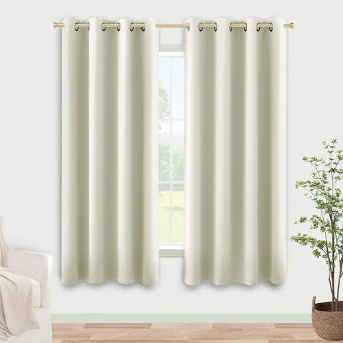 Miniatura 92 de Cortinas opacas de 72 pulgadas extra anchas para dormitorio, puerta corrediza de vidrio y patio, 2 paneles con ojales para oscurecer ventana grande