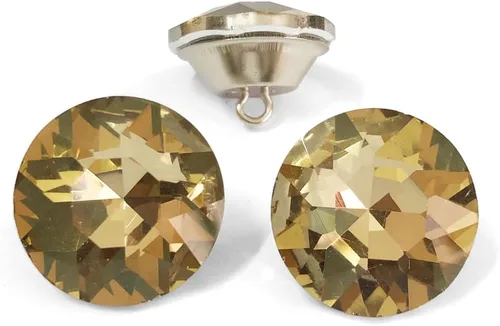 Miniatura 7 de Let's Decorate 25 botones de cristal de cristal de 0.988 pulgadas (0.984 in) para sofá, botones de costura para decoración de cabecera, botones
