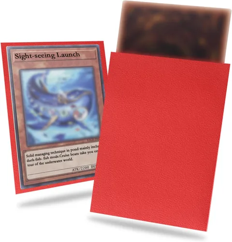 Miniatura 11 de Paquete de 200 fundas para tarjetas color morado compatibles con fundas para tarjetas Yu-gi-oh, fundas japonesas para tarjetas pequeñas, fundas