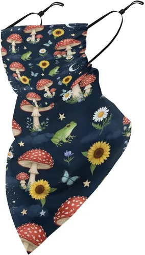 Miniatura 7 de Bufanda de protección solar UV, bufanda triangular reutilizable con lazo para las orejas