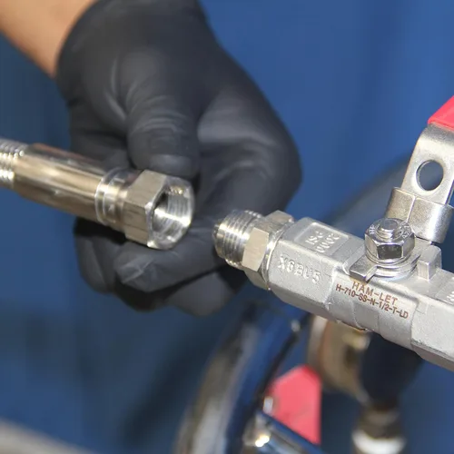 Miniatura 3 de HFS (R) Manguera trenzada de acero inoxidable JIC hembra de 1/4 de pulgada de longitud, con forro de PTFE, 2000PSI (60 pulgadas)