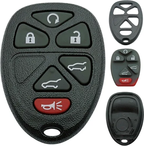Miniatura 7 de Carcasa de repuesto para llavero compatible con Buick/Chevy Avalanche Equinox Express Silverado Traverse/GMC Sierra/Pontiac Torrent control remoto