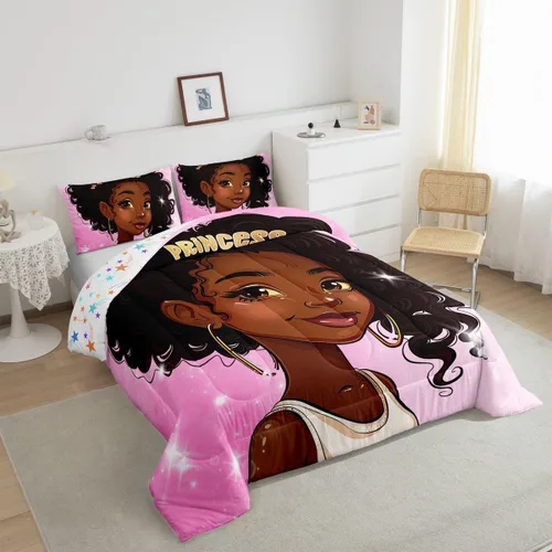 Miniatura 39 de Erosebridal Juego de edredón de sirena para niños, tamaño matrimonial, para niñas, ropa de cama de sirena brillante azul y rosa, juego de ropa