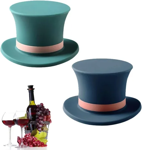 Miniatura 7 de Tapones de vino, divertidos y reutilizables de silicona para botellas, juego de accesorios decorativos para sellador de vino para Navidad, paquete