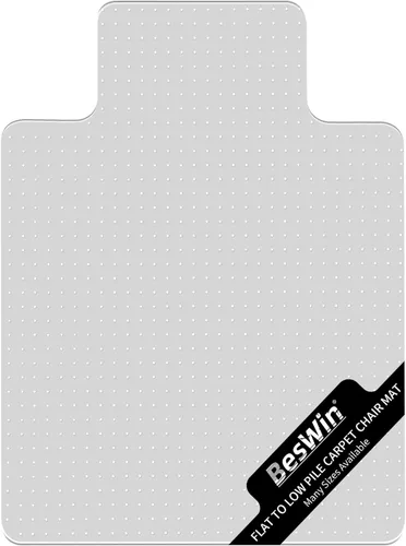 Miniatura 16 de Tapete para silla de oficina, tapete transparente para silla de escritorio de computadora para suelos de moqueta bajos, protector de alfombra grueso
