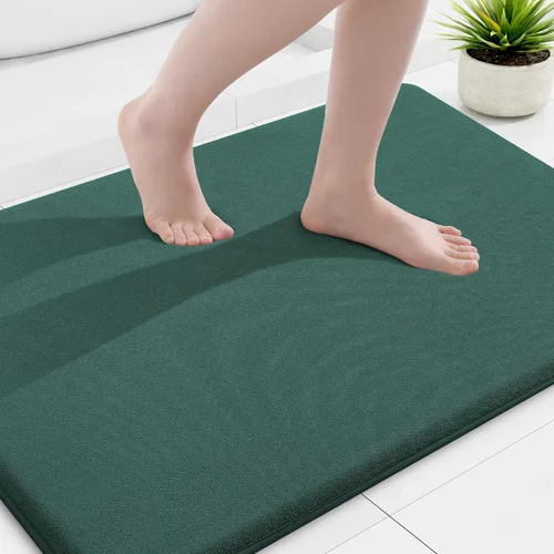 Miniatura 146 de Smiry Tapetes de Baño de Espuma Viscoelástica 36 x 24 pulgadas, Tapetes de Baño Extra Suaves y Absorbentes, Alfombra Antideslizante Lavable
