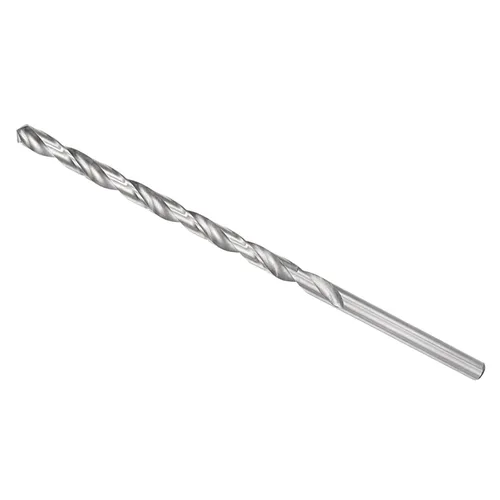 Miniatura 95 de Broca helicoidal extra larga, 0.276 in de diámetro de taladro 9.843 in de longitud total, broca helicoidal de acero de alta velocidad