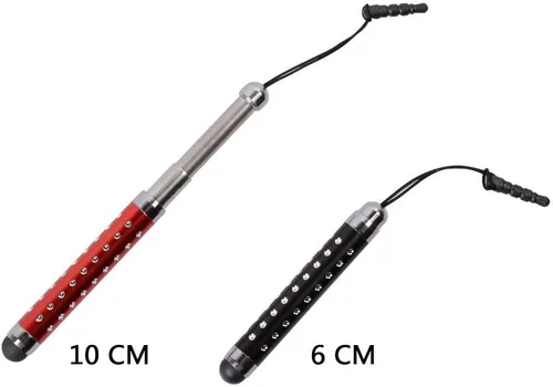 Miniatura 5 de IC ICLOVER 10 lápices capacitivos retráctiles brillantes para iPhone 14/13/12/11/PRO/Max/X/XS MAX, iPad, iPod, Samsung, teléfono Android, Kindle