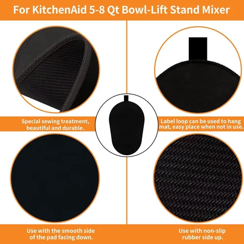 Miniatura 4 de Alfombrilla deslizante para mezclador Kitchenaid, alfombrilla deslizante para mover el mezclador, almohadilla compatible con mezclador Kitchenaid