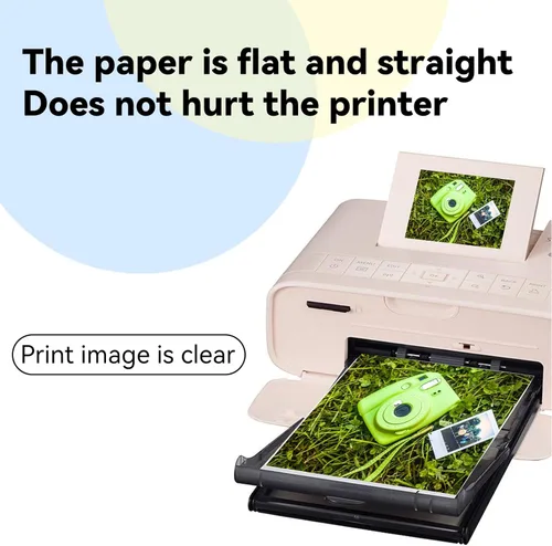 Miniatura 6 de 50 hojas de papel fotográfico, papel fotográfico prémium de 5 x 7 pulgadas para imagen de impresora, papel de alto brillo para impresora, papel