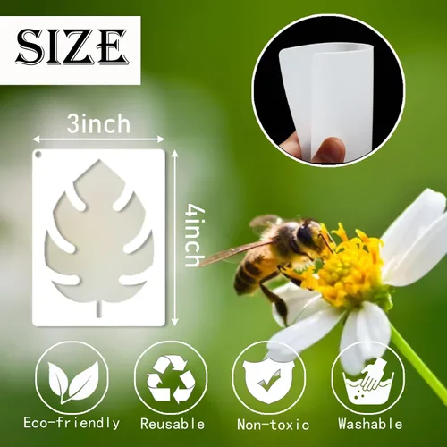 Miniatura 2 de Plantillas de Hojas para Manualidades Hojas Pequeñas y Ramas Planta Plantilla para Pintar en Madera Tarjeta de Elaboración de Tarjetas, Pequeñas