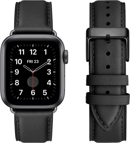 Miniatura 23 de Bandas cuadradas compatibles con Apple Watch de 38 mm, 40 mm, 41 mm, 42 mm, 44 mm, 45 mm, 49 mm, correa de muñeca de cuero genuino para iWatch SE