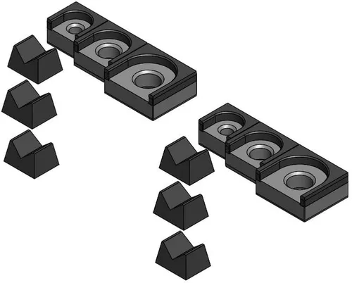 Miniatura 26 de MagAttach Juego de organizador de trinquete (juego de 3 piezas (2 paquetes), Verde/Negro)