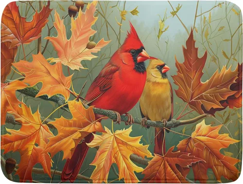 Miniatura 53 de Giwawa Tapete de Secado de Platos Retro Silueta de Cabaña del Bosque de Ciervos para Encimera 18 x 24 pulgadas Otoño Cielo Azul Nube Dibujos