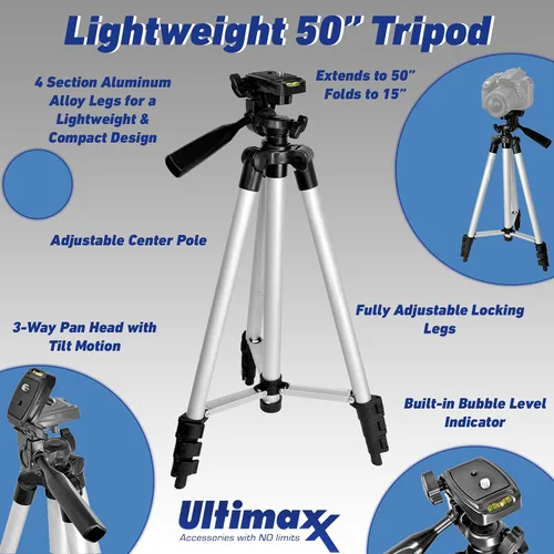 Miniatura 9 de Ultimaxx Kit de lente teleobjetivo preestablecido manual de 19.685 in (con 2 convertidores de 39.370 in) f/8 para cámaras Canon EOS 9000D 800D 760D
