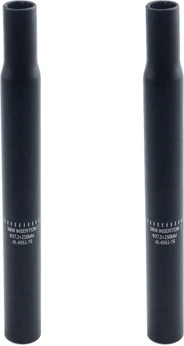 Miniatura 4 de Longitud del tubo del asiento de bicicleta, reemplazo de tija de sillín de bicicleta para bicicletas de carretera y montaña, engranaje fijo, negro