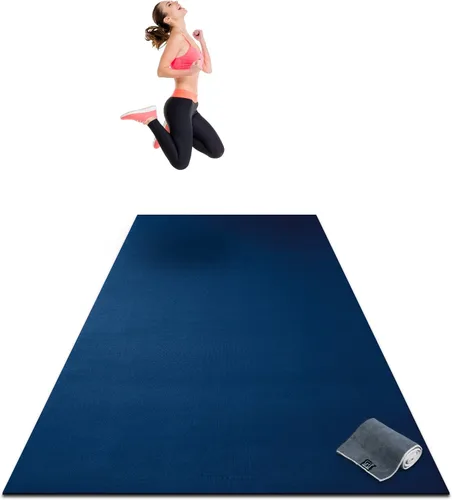 Miniatura 19 de Gorilla Mats Alfombrilla de ejercicio grande de alta calidad, de 6 x 4 x 1/4 pulgadas, ultra duradera, antideslizante, tapete de entrenamiento