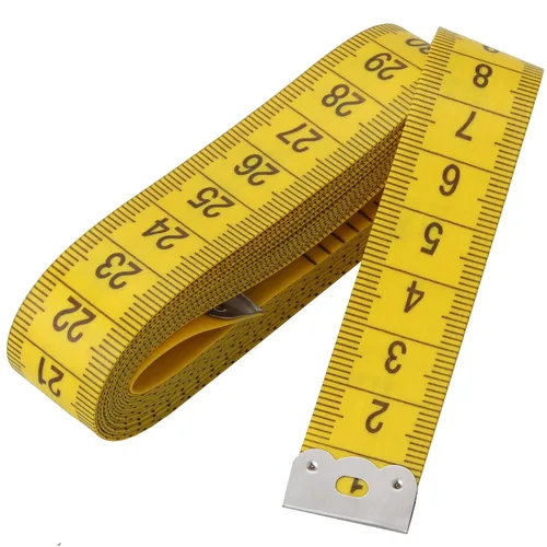Miniatura 4 de Wisdompro Cinta métrica suave de 120 pulgadas para coser tela a medida, medida del cuerpo, indexada en unidades métricas y estándar, práctica regla