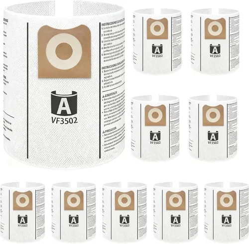 Miniatura 9 de Paquete de 5 VF3502 de repuesto para bolsas rígidas para aspiradora tamaño A, compatibles con aspiradoras RIDGID de 12 a 16 galones, bolsas