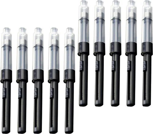 20 unids pluma estilográfica Llenadora de tinta Pluma estilográfica Pluma estilográfica Convertidor de tinta de relleno para convertidor