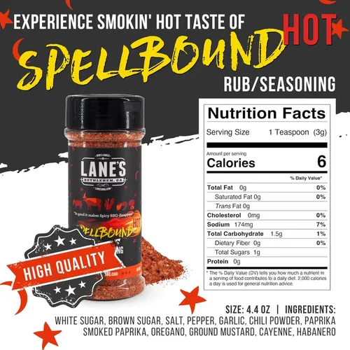 Miniatura 2 de Lane's Spellbound - Condimento para frotar cerdo dulce y picante, condimento natural para frotar los glúteos, frotar costillas para ahumar y asar a