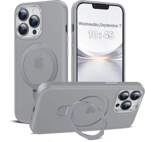 Miniatura 22 de LeYi para iPhone-13 Funda/iPhone-14 Fundas: con soporte para MagSafe i Phone 13Funda con anillo magnético iPhone14 iPhone13 Cubierta Funda para Negro