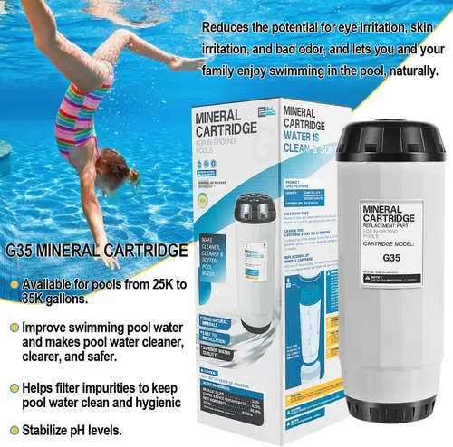 Miniatura 3 de W28135 - Kit de piezas de repuesto para cartucho mineral para filtro de piscina Zodiac Nature2 en tierra, todos los buques G35, para modelos