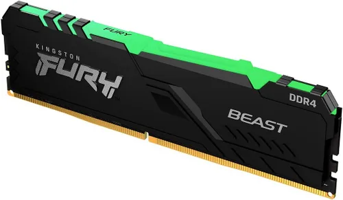 Miniatura 10 de Kingston Fury Beast Memoria de escritorio de un solo stick KF432C16BB/16, 16 GB 3200 MHz DDR4 CL16, color negro